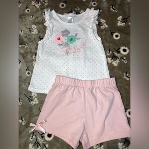 GIRLS 2 PC MATCHING SET SIZE 6 LIKE NEW